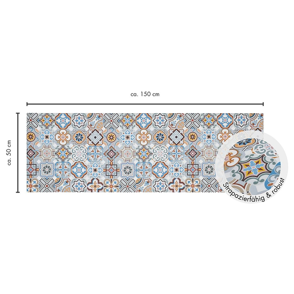 Läufer Marrakesch - Vinyl - Multicolor - 50 x 150 cm