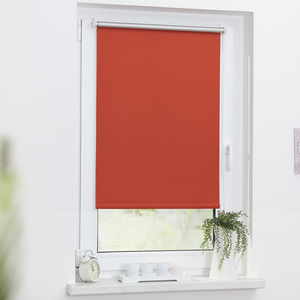 Thermo-Rollo Spotswood III - Webstoff - Terracotta - 80 x 220 cm