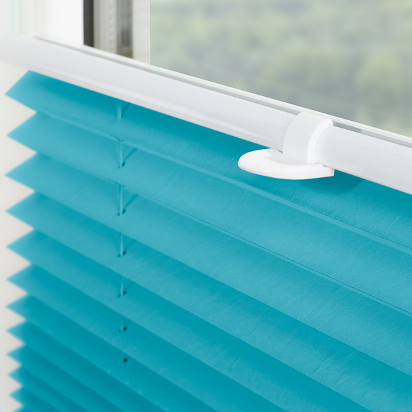 Plissee Salvaterra III - Webstoff - Blau - 90 x 130 cm