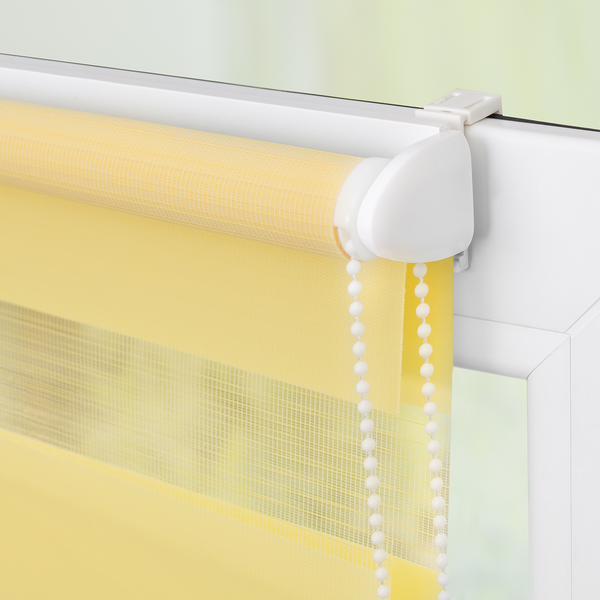 Duo-Rollo Piasek I - Webstoff - Gelb - 80 x 150 cm