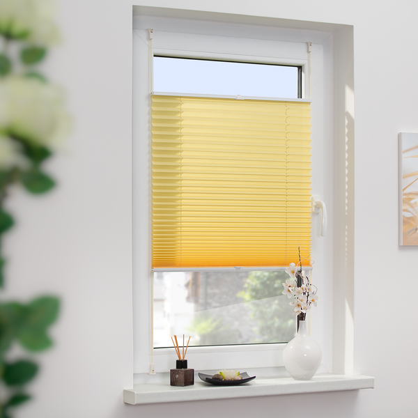 Plissee Salvaterra II - Webstoff - Gelb - 70 x 130 cm