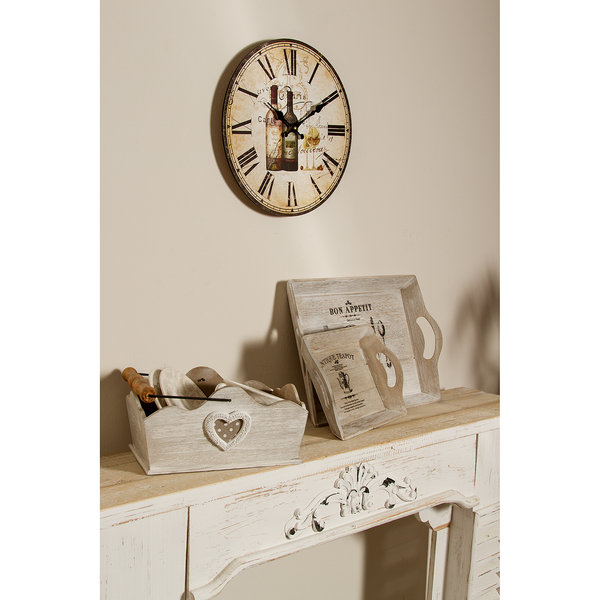 Wanduhr Kingsland - MDF - Mehrfarbig
