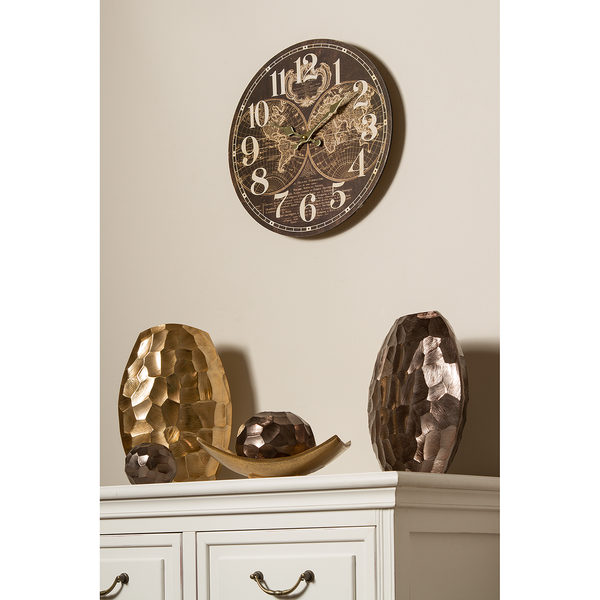 Wanduhr Bouillon - MDF - Mehrfarbig