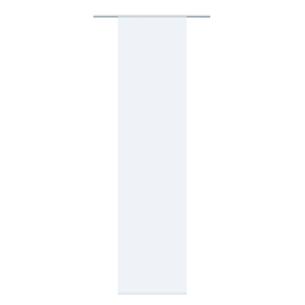 Schiebevorhang Rom - Microfaser - Weiß
