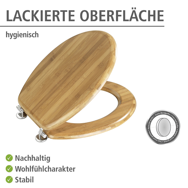 WC-Sitz Kilitten - Bambus massiv