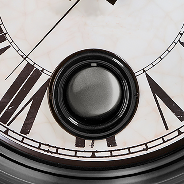 Wanduhr London - Metall - Lavagrau