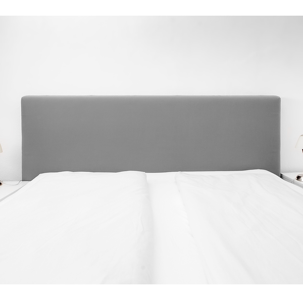 Boxspring-Kopfteilbezug Greenmount - Mischgewebe - Granit