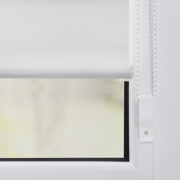 Duo-Rollo Klemmfix - Webstoff - Weiß - 75 x 150 cm