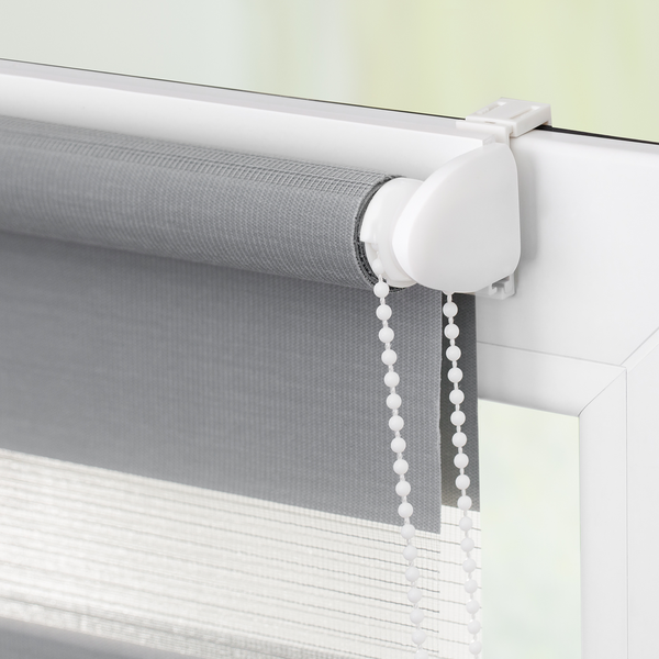 Duo-Rollo Klemmfix - Webstoff - Grau - 80 x 150 cm
