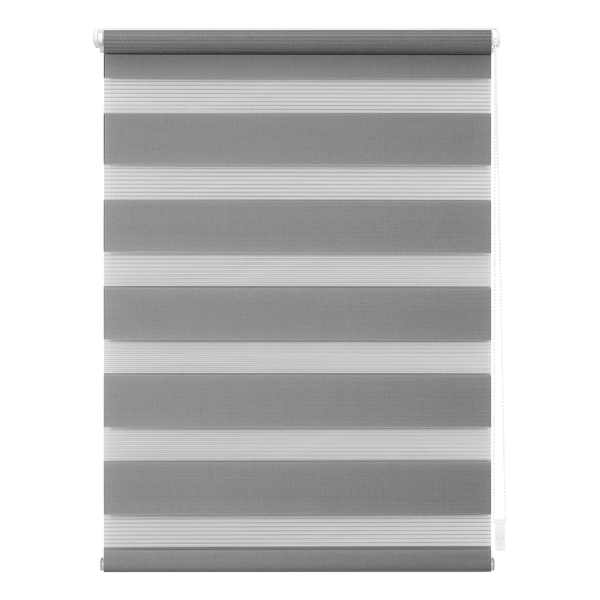 Duo-Rollo Klemmfix - Webstoff - Grau - 90 x 150 cm