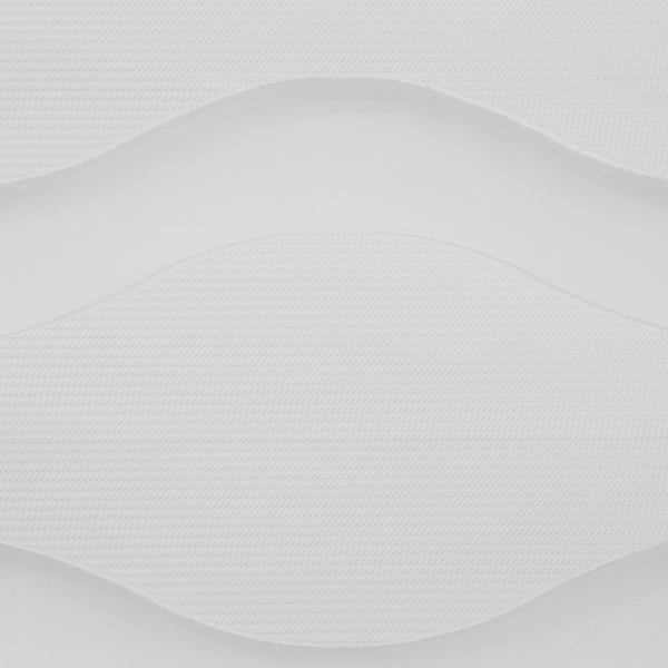 Duo-Rollo Welle - Webstoff - Weiß - 80 x 150 cm