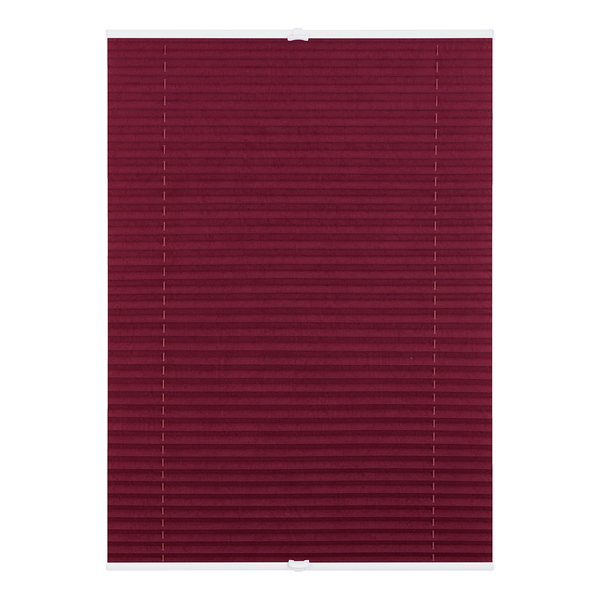 Plissee Klemmfix - Webstoff - Bordeaux - 80 x 130 cm