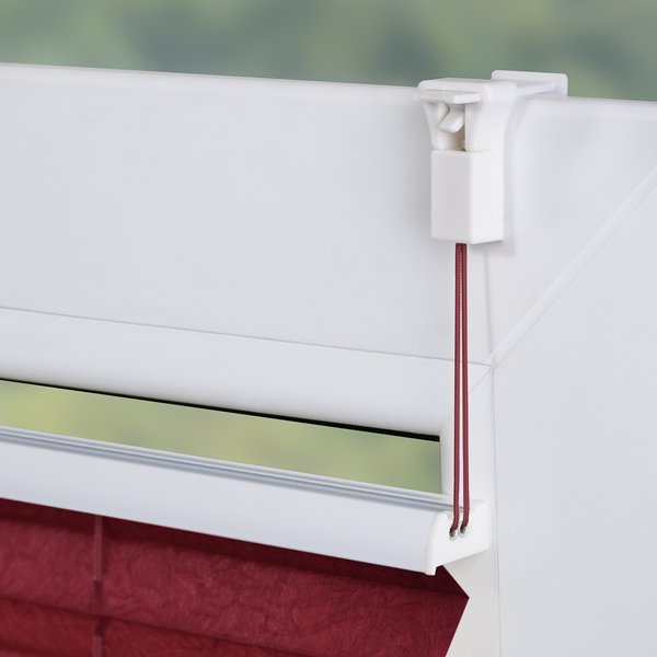 Plissee Klemmfix - Webstoff - Bordeaux - 80 x 130 cm