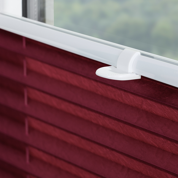 Plissee Klemmfix - Webstoff - Bordeaux - 80 x 130 cm