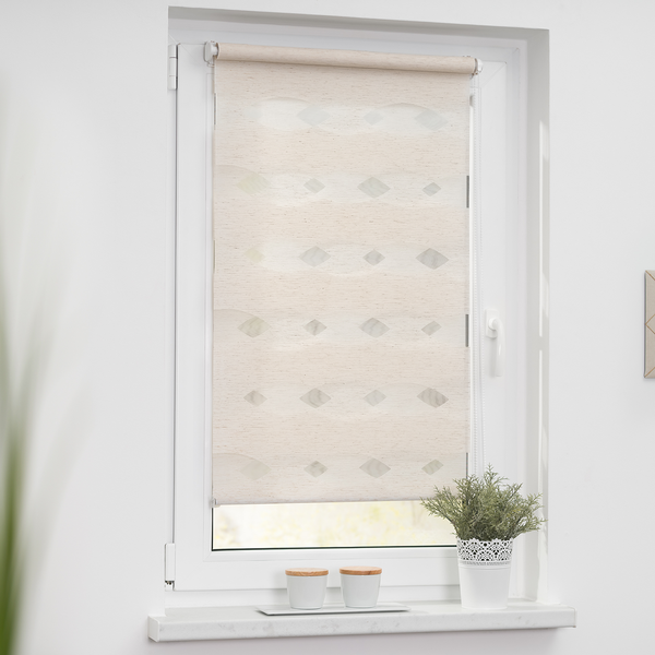 Duo-Rollo Ellipse - Webstoff - Ecru - 100 x 150 cm