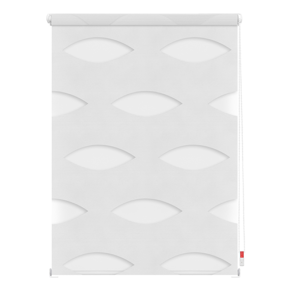 Duo-Rollo Ellipse - Webstoff - Weiß - 45 x 150 cm
