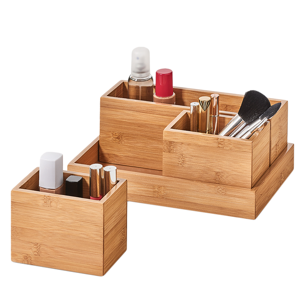 Aufbewahrungsbox Reid (4-tlg.) - Bambus - Natur