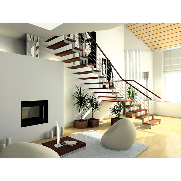LED-Tischleuchte Surf - Milchglas / Edelstahl - 1-flammig