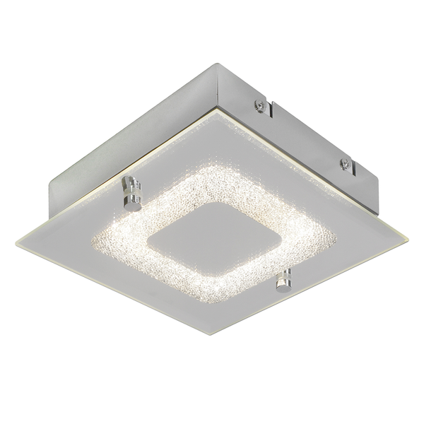 LED-Deckenleuchte Mirror - Spiegelglas / Edelstahl - 1-flammig