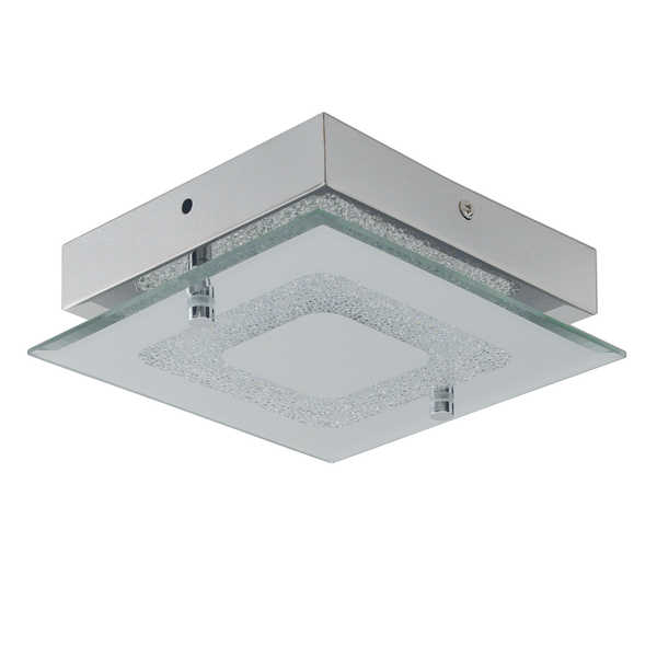 LED-Deckenleuchte Mirror - Spiegelglas / Edelstahl - 1-flammig