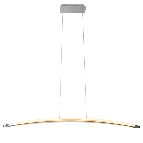 LED-Pendelleuchte Bow - Acrylglas / Edelstahl - 1-flammig
