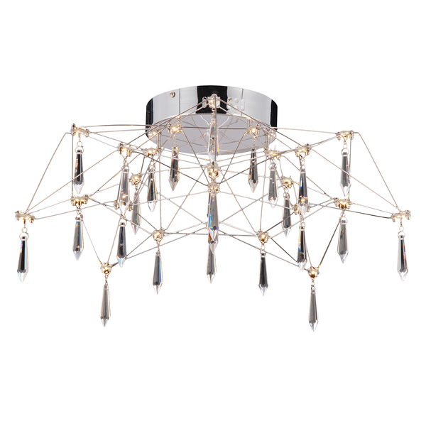 LED-Deckenleuchte Araneus - Acrylglas / Edelstahl - 1-flammig