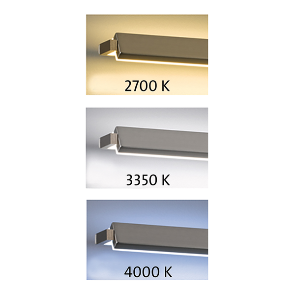 LED-Wandleuchte Pare - Acrylglas / Eisen - 1-flammig - Silver White - Breite: 60 cm