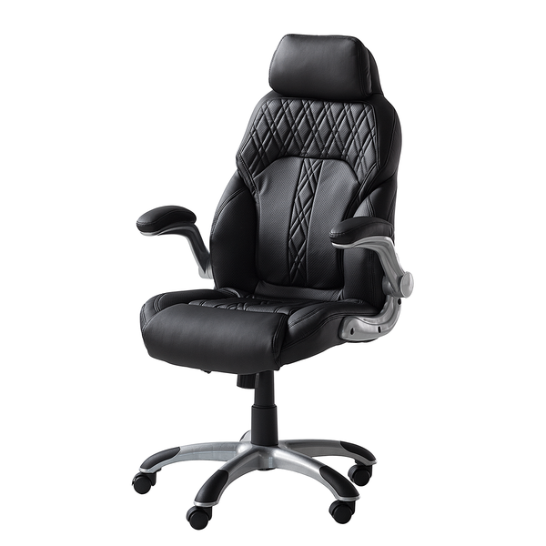 Chefsessel Baylor XXL Kunstleder - Microfaser / Kunststoff - Schwarz