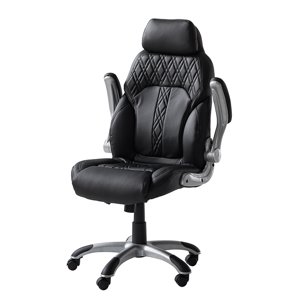 Chefsessel Baylor XXL Kunstleder - Microfaser / Kunststoff - Schwarz