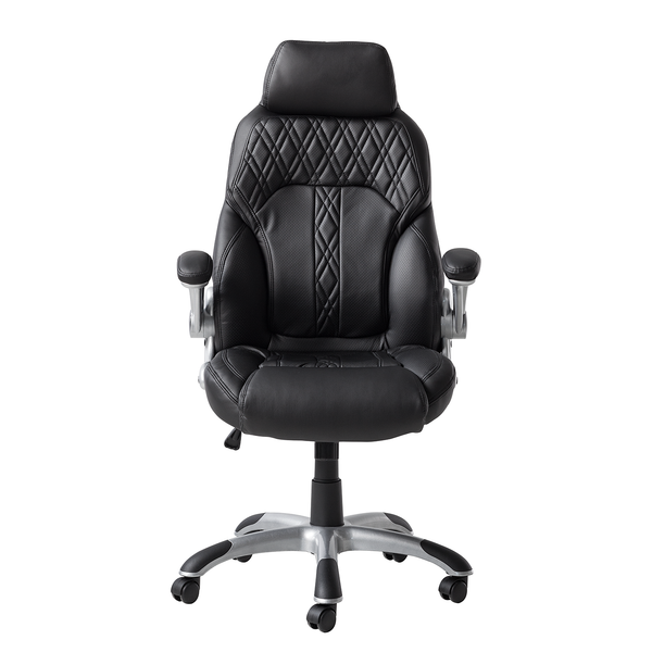 Chefsessel Baylor XXL Kunstleder - Microfaser / Kunststoff - Schwarz