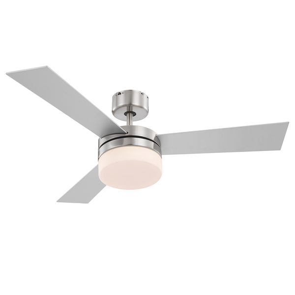 Deckenventilator Alana - Milchglas / Eisen - 2-flammig