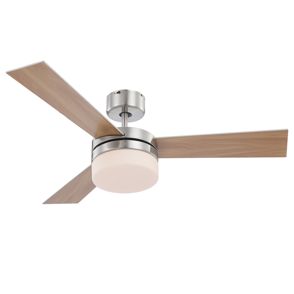 Deckenventilator Alana - Milchglas / Eisen - 2-flammig