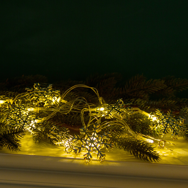 LED-Lichterkette Hurup - PVC / Kupfer - Silber