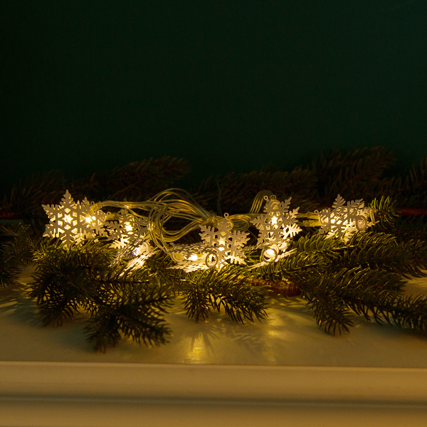 LED-Lichterkette Caiari - PVC / Kupfer - Silber