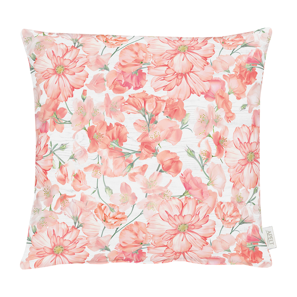 Dekokissen Nihuil - Mischgewebe - Rot - 48 x 48 cm