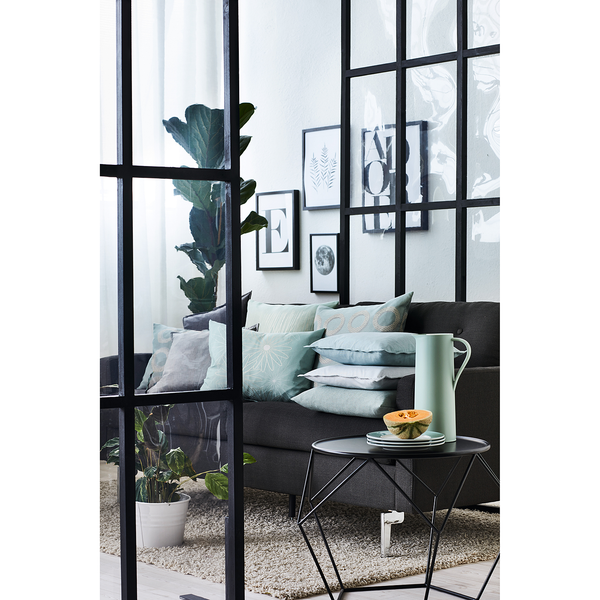 Dekokissen Capela - Mischgewebe - Mintgrau - 45 x 45 cm