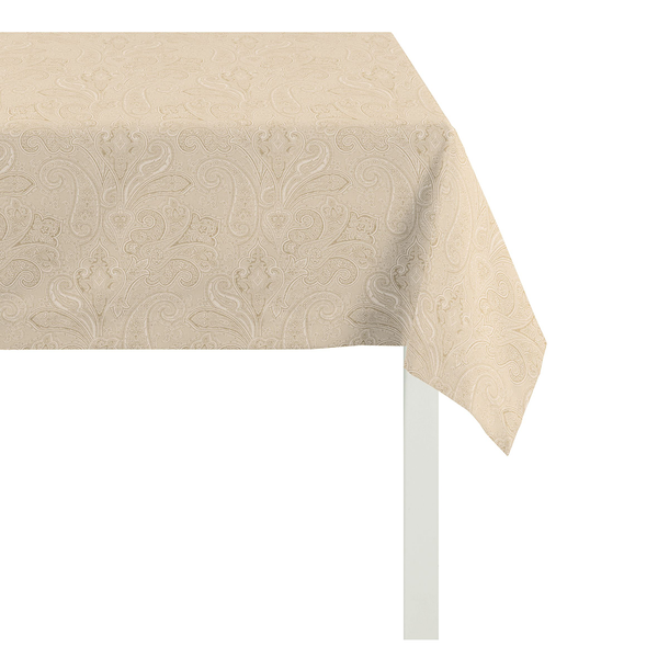 Tischdecke Aarhus - Webstoff - Warmes Beige - 150 x 250 cm