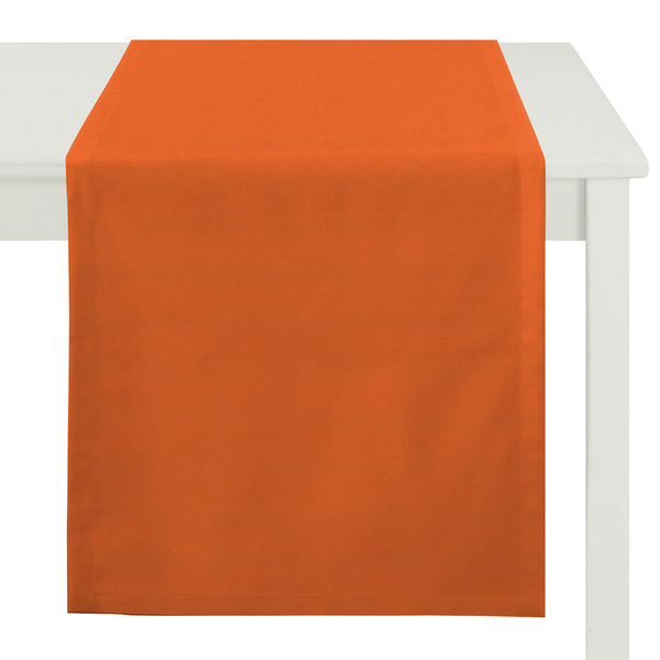 Tischläufer Kyogle - Webstoff - 45 x 135 cm - Bernstein