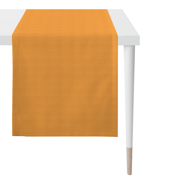 Tischläufer Adrar - Webstoff - 46 x 135 cm - Mandarine