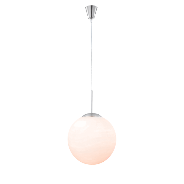 Pendelleuchte Balla II - Milchglas / Eisen - 1-flammig