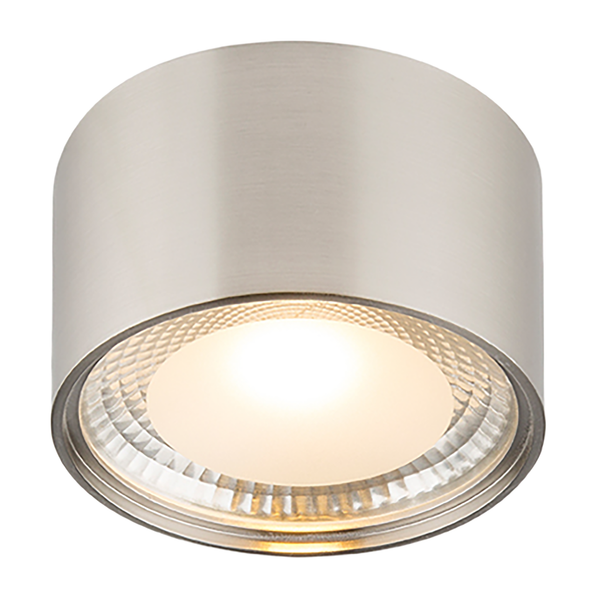 LED-Deckenleuchte Serena - Kristallglas / Eisen - 1-flammig - Vernickelt