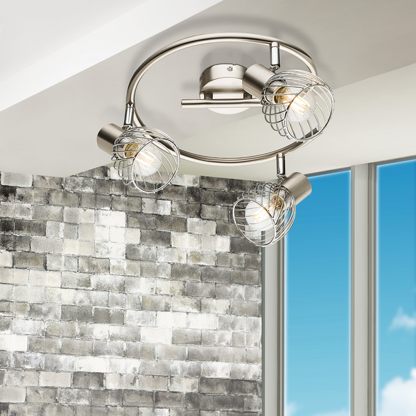 Deckenleuchte Texas I - Eisen - 3-flammig