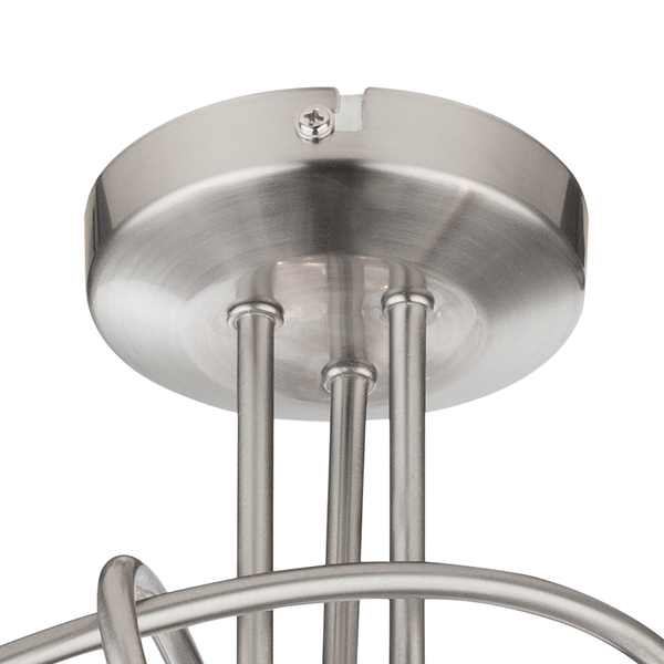 Deckenleuchte Kris I - Kristallglas / Eisen - 3-flammig