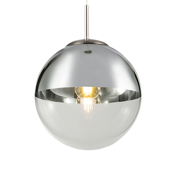 Pendelleuchte Varus I - Glas / Eisen - 1-flammig - Durchmesser: 25 cm