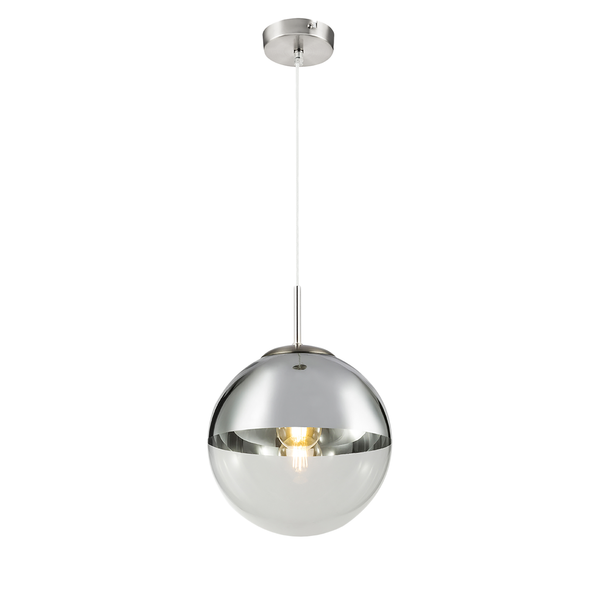 Pendelleuchte Varus I - Glas / Eisen - 1-flammig - Durchmesser: 25 cm