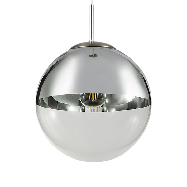 Pendelleuchte Varus I - Glas / Eisen - 1-flammig - Durchmesser: 25 cm