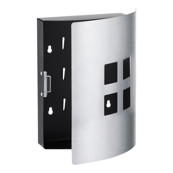 Schlüsselkasten Gierle I - Edelstahl - Silber / Anthrazit