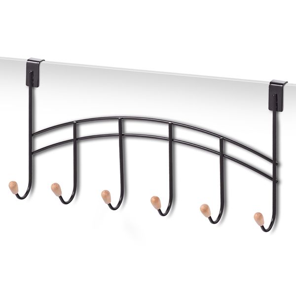 Türgarderobe Jau - Metall - Schwarz / Braun