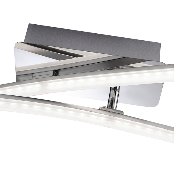 LED-Deckenleuchte Simon I - Metall / Kunststoff - 2-flammig