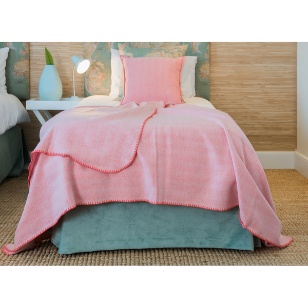 Plaid Winter Herringbone - Webstoff - Pastellrot